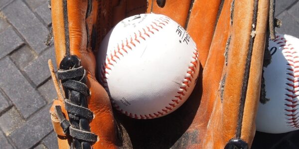 outfield glove and baseball glove